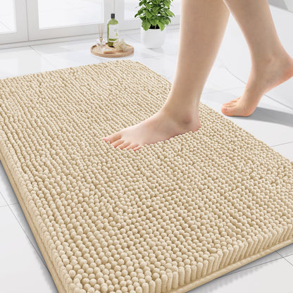 Arotive Bathroom Rugs 24x16, Soft Absorbent Shaggy Chenille Bath Rugs