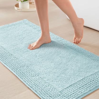 Madison Park Splendor Reversible 100% Cotton Bath Rug, 21 x 34, White