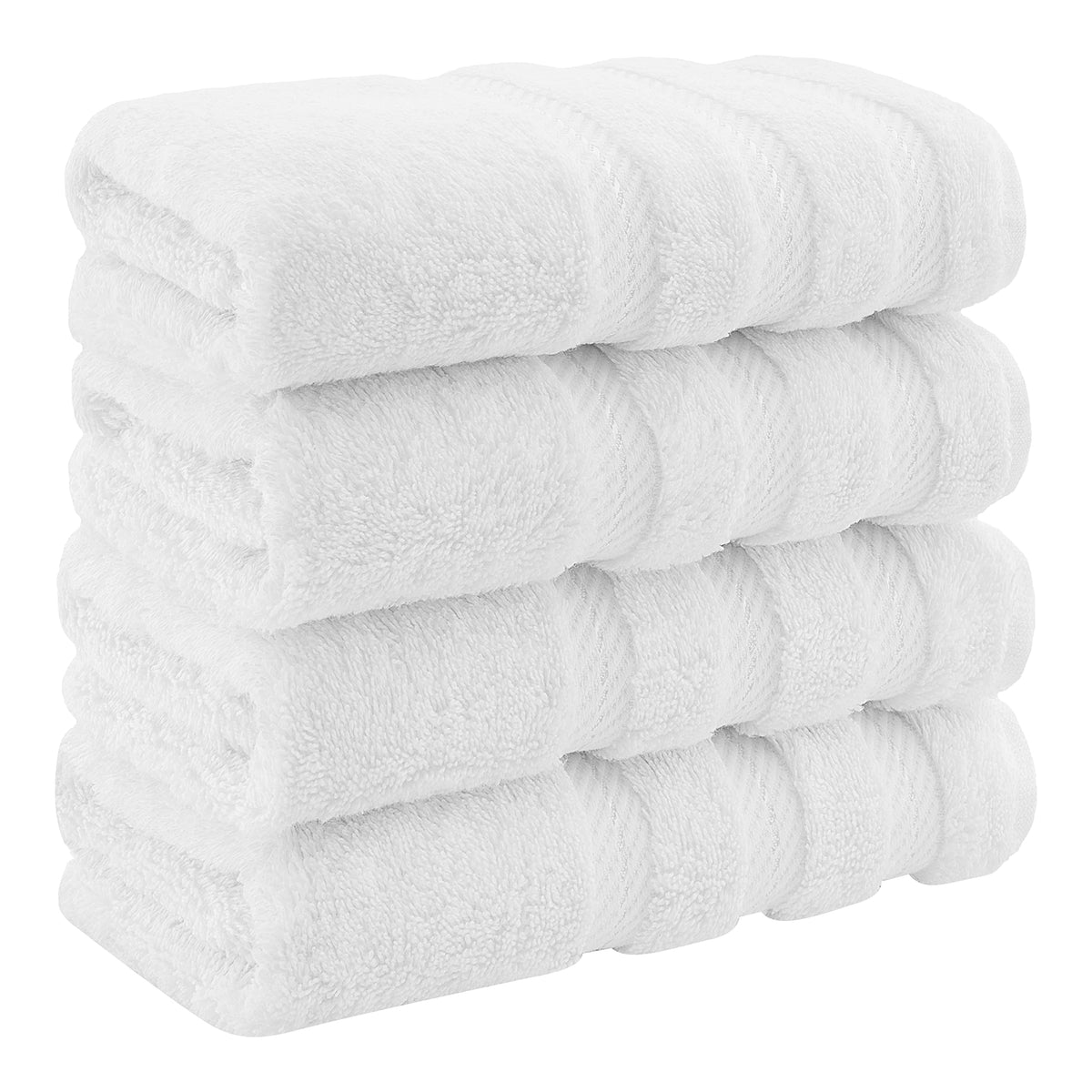American Soft Linen 100% Cotton Luxury Turkish Towels, 4 PC Bath Towel Set