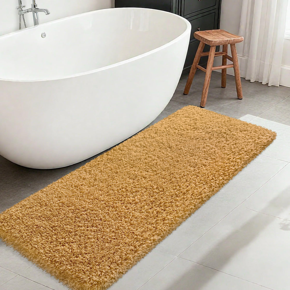 Pink Bathroom Rugs Non Slip 30"x20",Absorbent Bath Mat Quick Dry