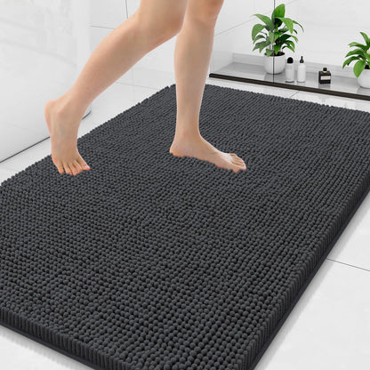 Arotive Bathroom Rugs 24x16, Soft Absorbent Shaggy Chenille Bath Rugs