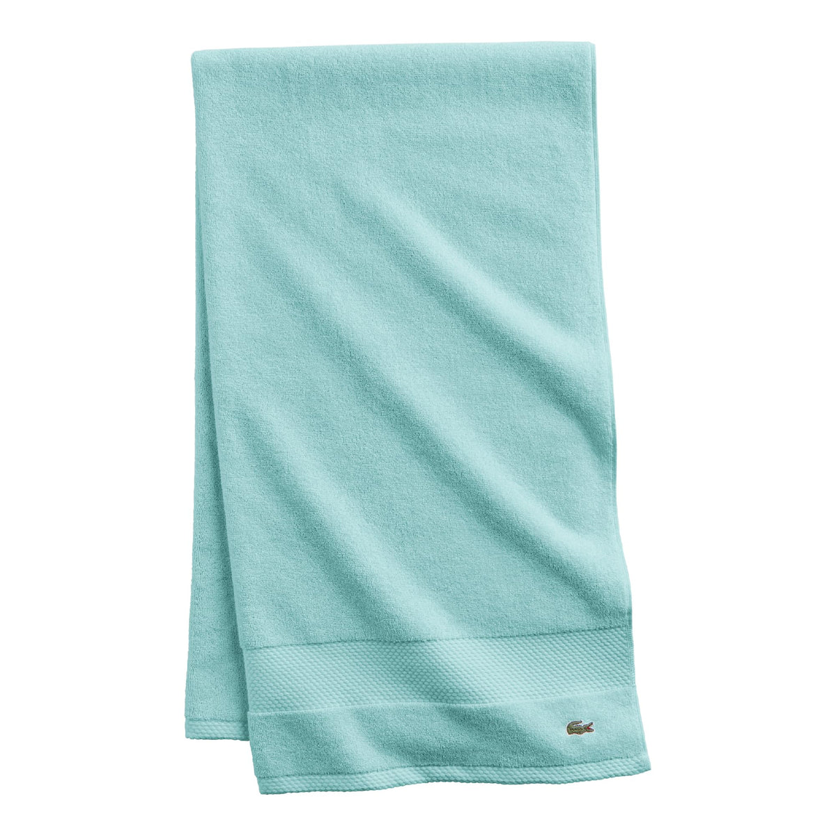 Lacoste Heritage 100% Supima Cotton Bath Towel 30" x 54", White