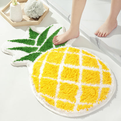 FROZZUR Bath Mat Papaya Non Slip Cute Fun for Bathroom Fruit Bath Mat Luxury Absorbent Shower Rug Washable