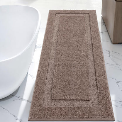 SHACOS Extra Soft Large Long Bathroom Runner Rug 60x24, White
