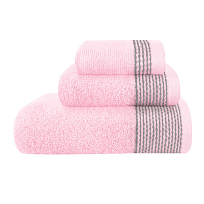 Belizzi Home 100% Cotton Ultra Soft 6 Pack Towel Set, Contains 2 Bath Towels 28x55 inchs, 2 Hand Towels 16x24 inchs & 2 Washcloths 12x12 inchs, Compact Lightweight & Highly Absorbant - Black