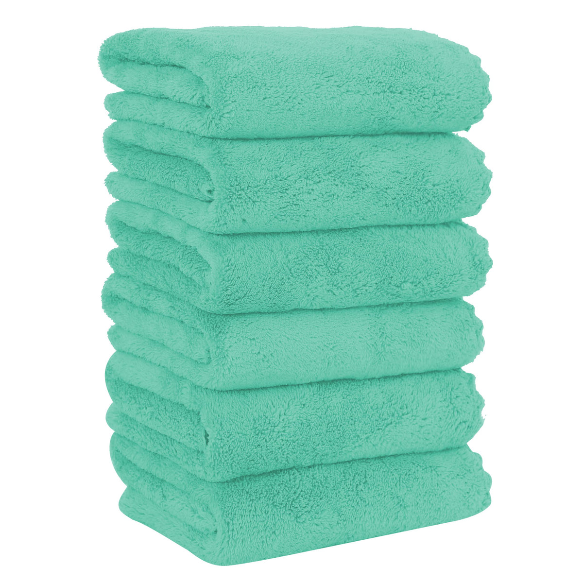 MOONQUEEN 6 Pack Premium Hand Towels - Quick Drying - Microfiber Coral Velvet Highly Absorbent Towels - Multipurpose Use as Hotel, Bathroom, Shower, Spa, Hand Towel 16 x 28 inches (Brown)