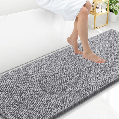 Arotive Bathroom Rugs 24x16, Soft Absorbent Shaggy Chenille Bath Rugs
