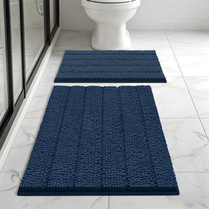 Bcoimo Bath Rug Mat,48x24 High Absorbent Latte Long Bathroom Runner Rugs