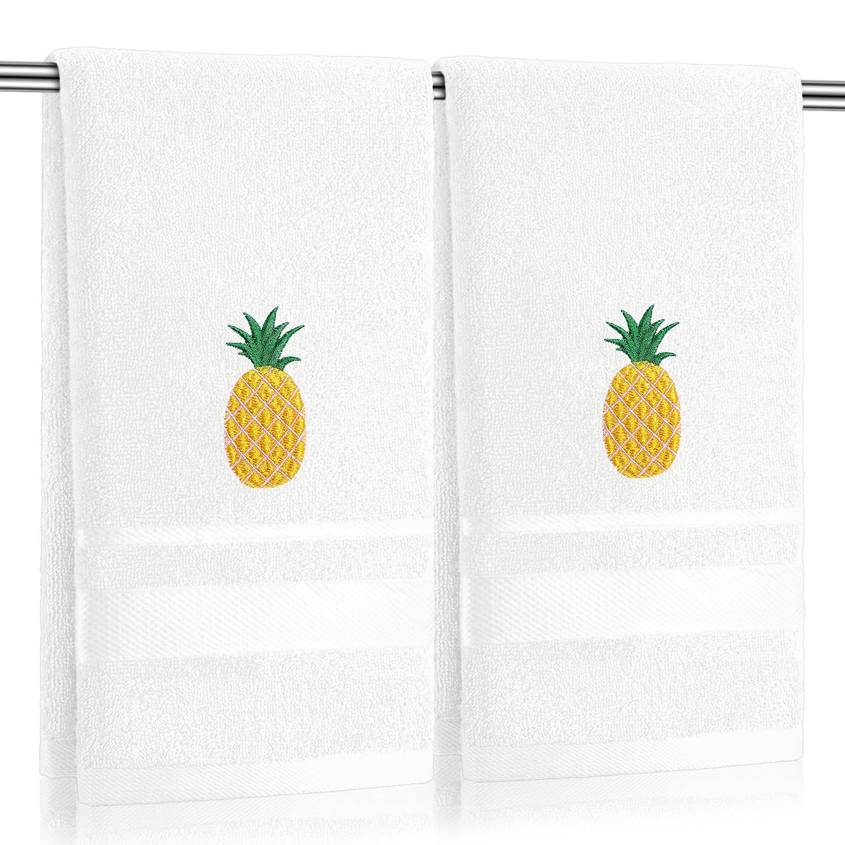 SmoothNovelty 2 Pcs Butterfly Hand Towels Purple Bathroom Decor 14x29 Inch