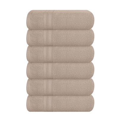 BOUTIQUO Navy Blue Towel Set - 8 Piece Bathroom Towel Set - 100% Ring Spun Cotton, 2 Bath Towel 27x54, 2 Hand Towel 16x28, 4 Washcloth 13x13 - Ultra Soft Highly Absorbent