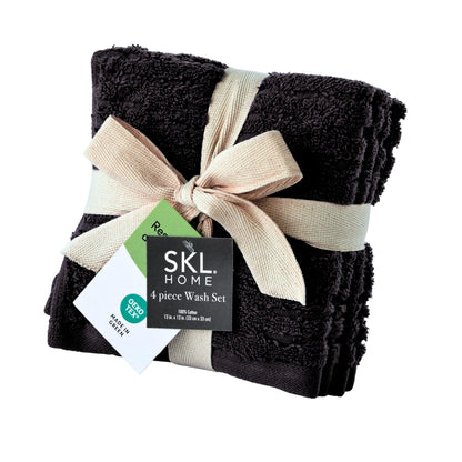 SKL Home CloudSoft Bath Towel Set, 6-Piece, 100% Cotton Luxury, Oatmeal