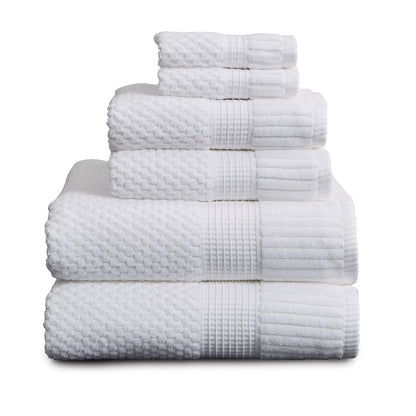 NY Loft 100% Cotton 4-Pack Bath Towel Set | White | Oeko-TEX | Quick-Dry