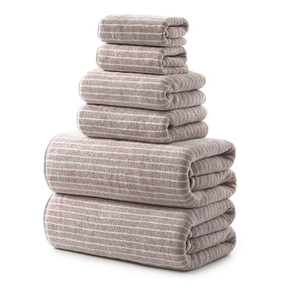 REDKISS 6-Piece Microfiber Bath Towel Set, Ultra Soft, Highly Absorbent & Quick Dry, 35x70 Inch Oversized, Gray Towels for Bathroom, Spa, Gym, 2 Bath 2 Hand 2 Washcloths