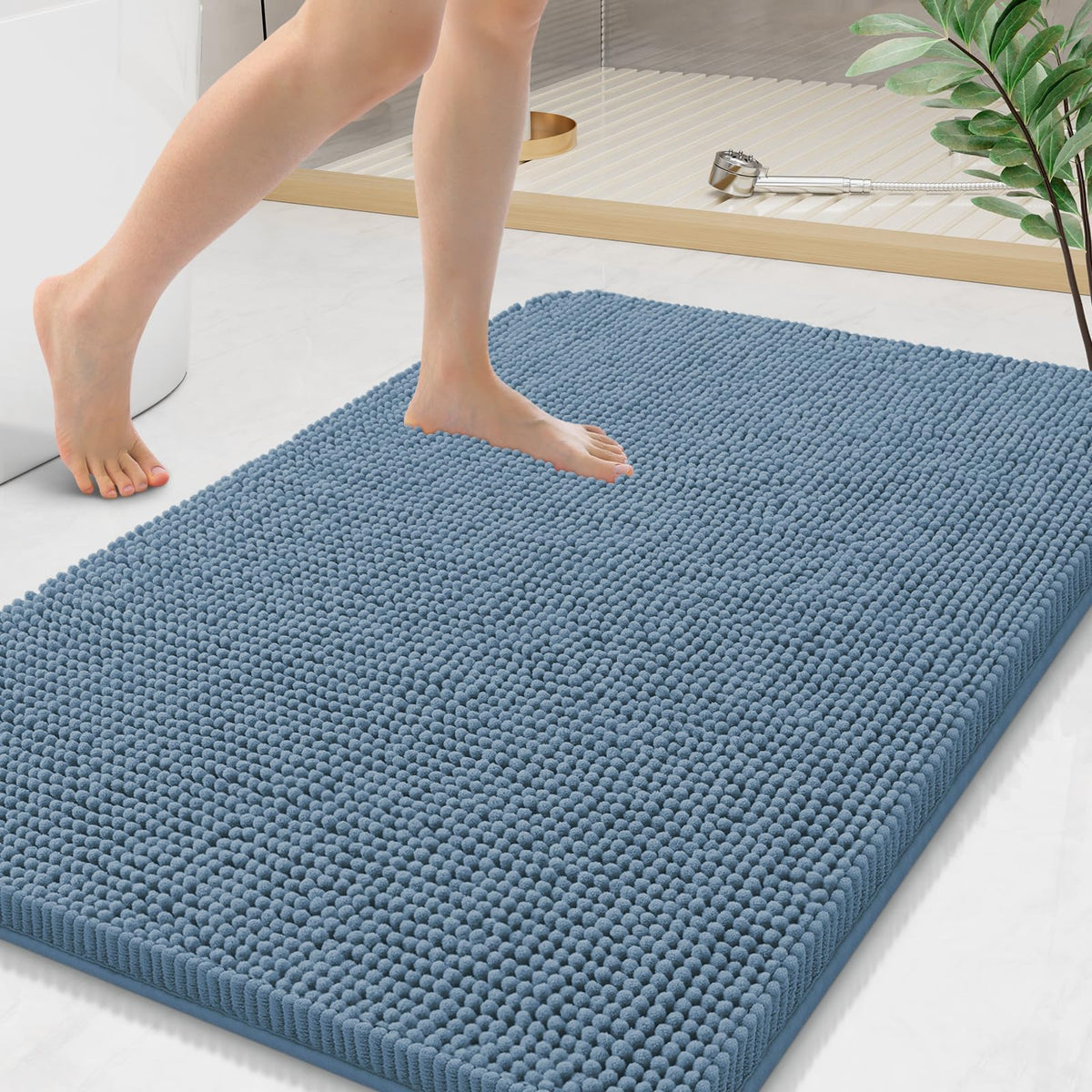 Arotive Bathroom Rugs 24x16, Soft Absorbent Shaggy Chenille Bath Rugs