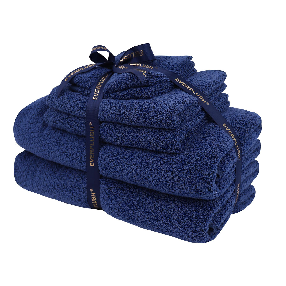 Everplush Diamond Collection 6-Piece Bath Sheet Towel Set, Soft Plush Jacquard Luxury Bath Towels,Highly Absorbent & Fast-Drying Luxury Towels Sets for Bathroom,Shower, or Spa(Brown, Bath Sheet 6PK)