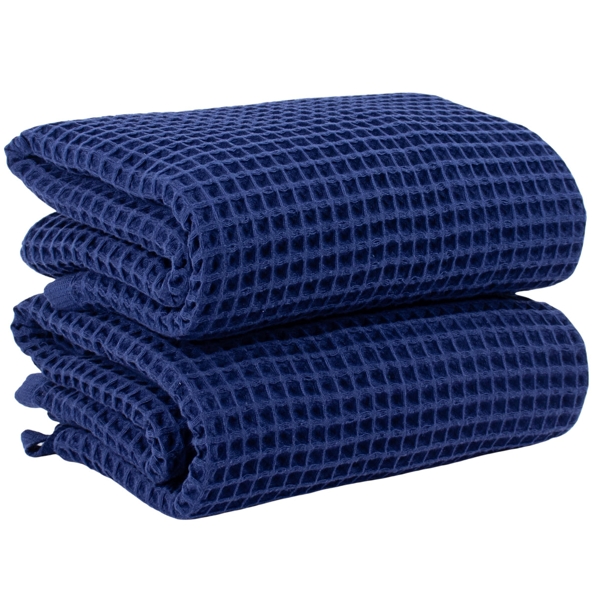PÜSKÜL Natural 100% Turkish Cotton Waffle Hand and Kitchen Towels Set of 3