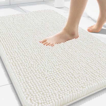Arotive Bathroom Rugs 24x16, Soft Absorbent Shaggy Chenille Bath Rugs