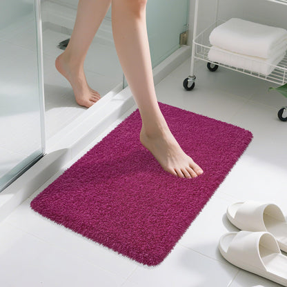 Pink Bathroom Rugs Non Slip 30"x20",Absorbent Bath Mat Quick Dry