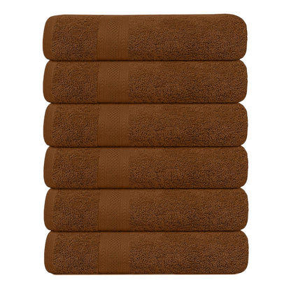 KAHAF COLLECTION 6 Pack Bath Towels Set (27 x 54 Inches) 100% Ring Spun Cotton, Lightweight, Quick Dry, Highly Absorbent Towels Multicolor, (27x54) Inches