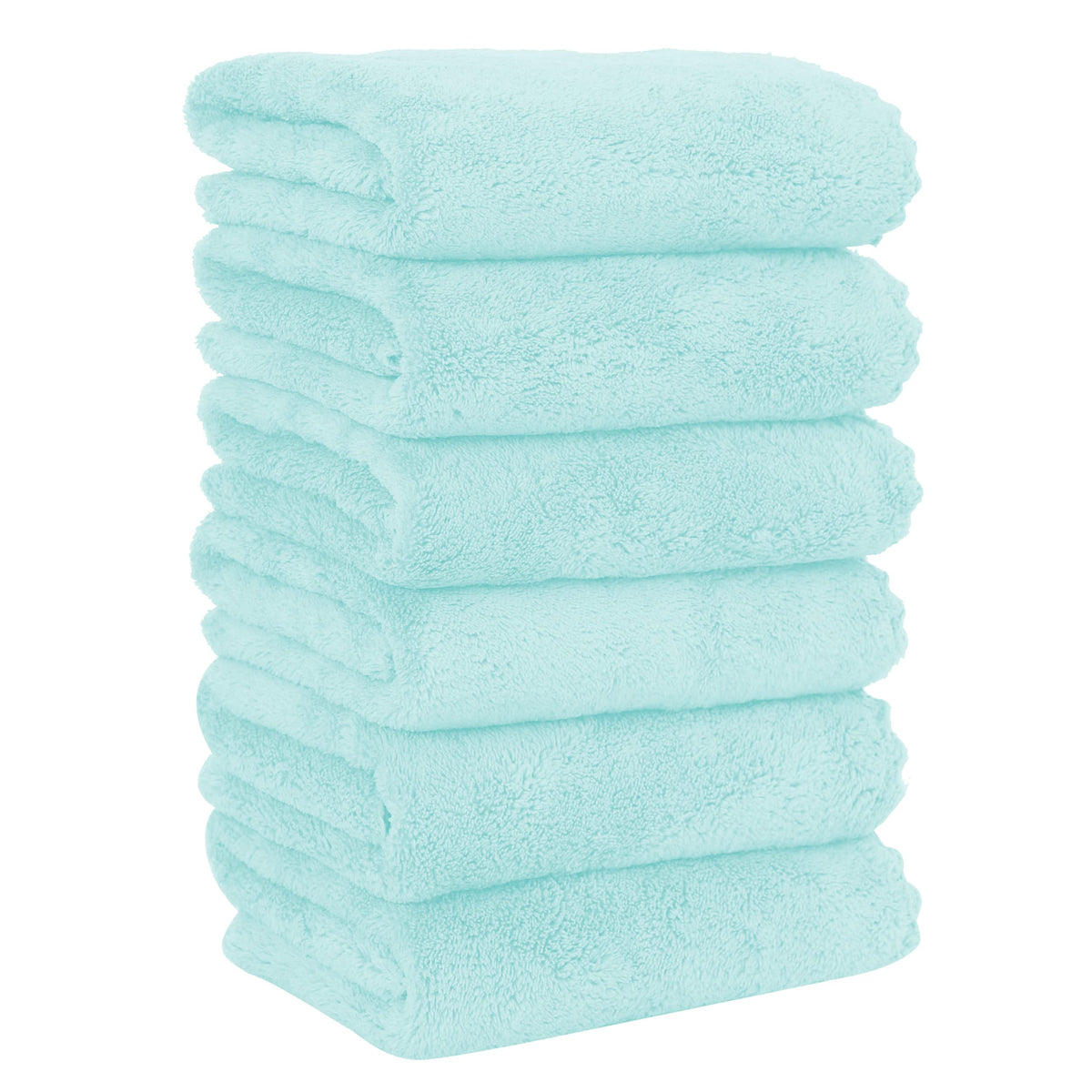 MOONQUEEN 6 Pack Premium Hand Towels - Quick Drying - Microfiber Coral Velvet Highly Absorbent Towels - Multipurpose Use as Hotel, Bathroom, Shower, Spa, Hand Towel 16 x 28 inches (Brown)