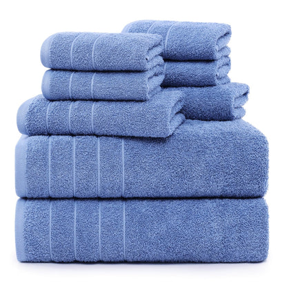 Casa Platino Towel Set Soft Absorbent Quick Dry 100% Cotton - Cool Grey