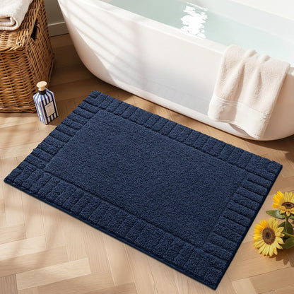 LUMI Soft Bathroom Rugs Absorbent, Non Slip Bath Mat 24x36, Beige