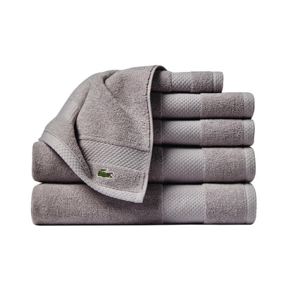 Lacoste Heritage 100% Supima Cotton Bath Towel 30" x 54", White