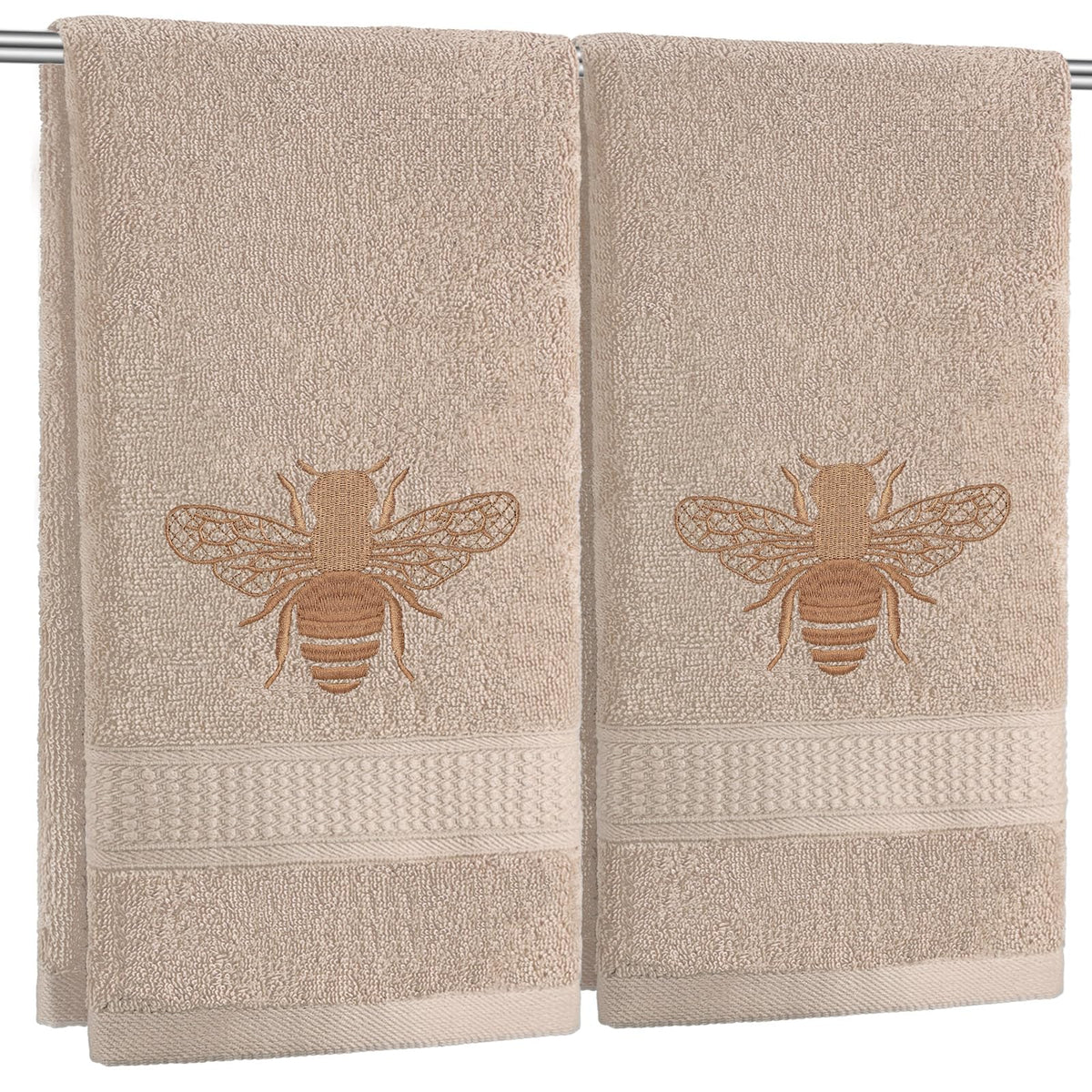 SmoothNovelty 2 Pcs Butterfly Hand Towels Purple Bathroom Decor 14x29 Inch