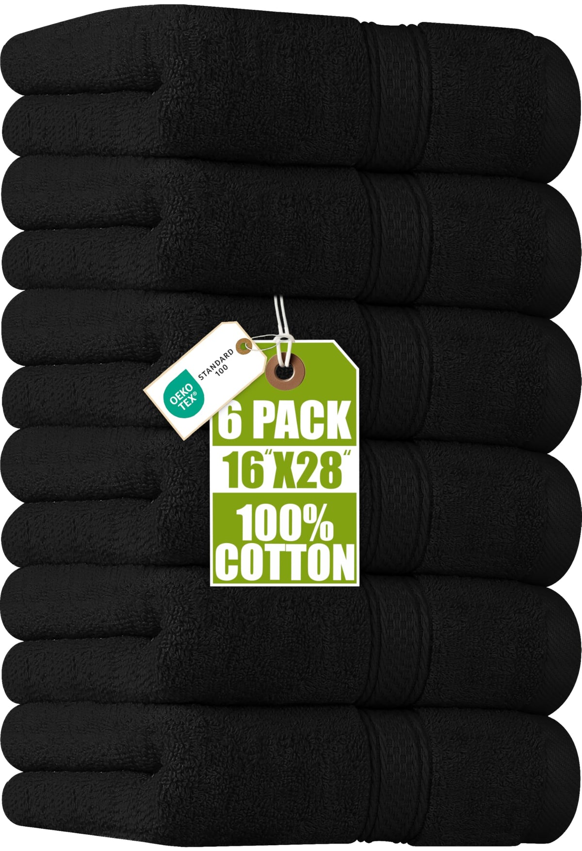 Utopia Towels 6 Pack Premium Hand Towels, 16x28 in, 600 GSM Cotton, Navy