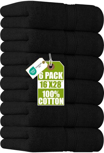 Utopia Towels 6 Pack Premium Hand Towels, 16x28 in, 600 GSM Cotton, Navy