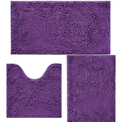 Bathroom Rugs Sets 3 Piece Non Slip,Bath Rugs with PVC Backing Bath Carpet,Bathroom Rug Washable,Absorbent,Plush Carpet Mats,Bath Mats for Bedroom, Kitchen,Tub,Home Decor (Turquoise)