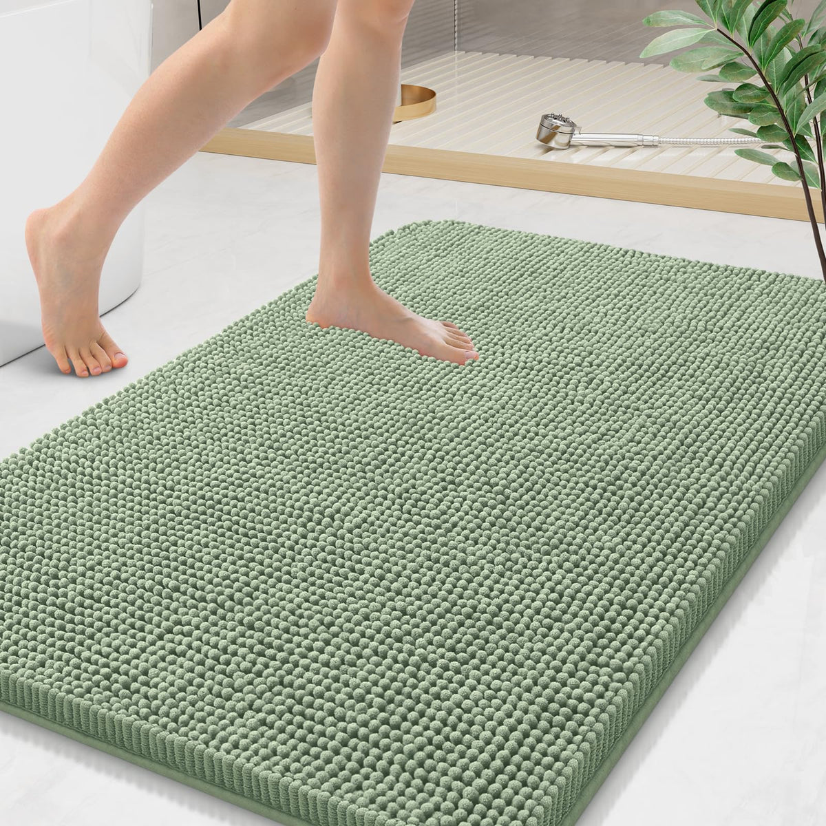 Arotive Bathroom Rugs 24x16, Soft Absorbent Shaggy Chenille Bath Rugs