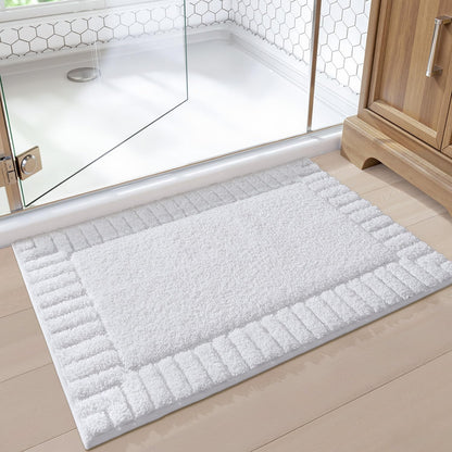 LUMI Soft Bathroom Rugs Absorbent, Non Slip Bath Mat 24x36, Beige