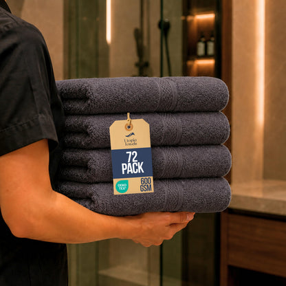 Utopia Towels 6 Pack Premium Hand Towels, 16x28 in, 600 GSM Cotton, Navy
