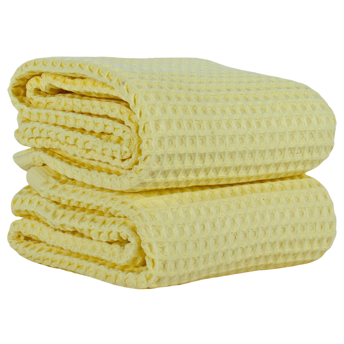 PÜSKÜL Natural 100% Turkish Cotton Waffle Hand and Kitchen Towels Set of 3