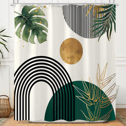 Accnicc Forest Mountain Shower Curtain Dark Green Nature Misty Pine Tree Shower Curtains for Bathroom Foggy Rustic Woodland Decorative Waterproof Fabric Bath Curtain Decor 72×72 Inches