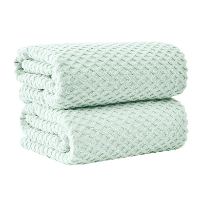 Great Bay Home Bath Towels - 100% Cotton 6 Piece Towel Set - Diamond Waffle Weave - Absorbent, Durable, Quick-Dry Towels for Bathroom (Copper)
