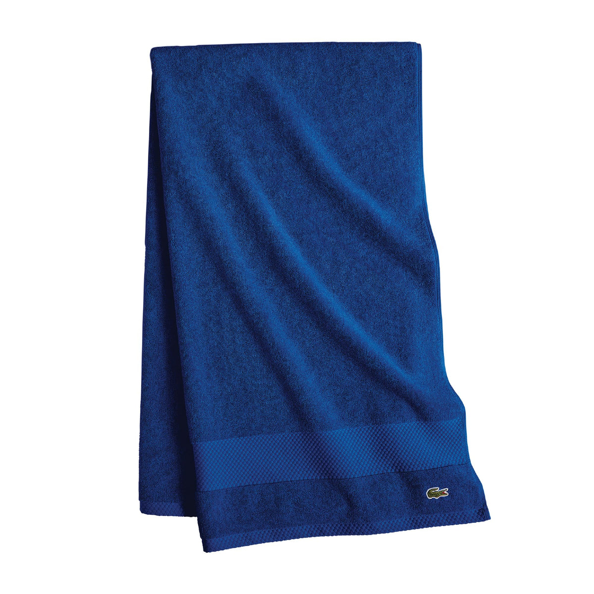 Lacoste Heritage 100% Supima Cotton Bath Towel 30" x 54", White