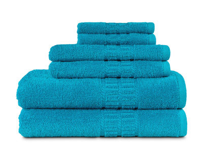 MyPillow MyTowels 6 Piece Towel Set - 100% Cotton Soft Absorbent Towels for Bathroom, 2 Bath Towels, 2 Hand Towels, 2 Washcloths [MyTowels 6-Piece Set, Khaki]