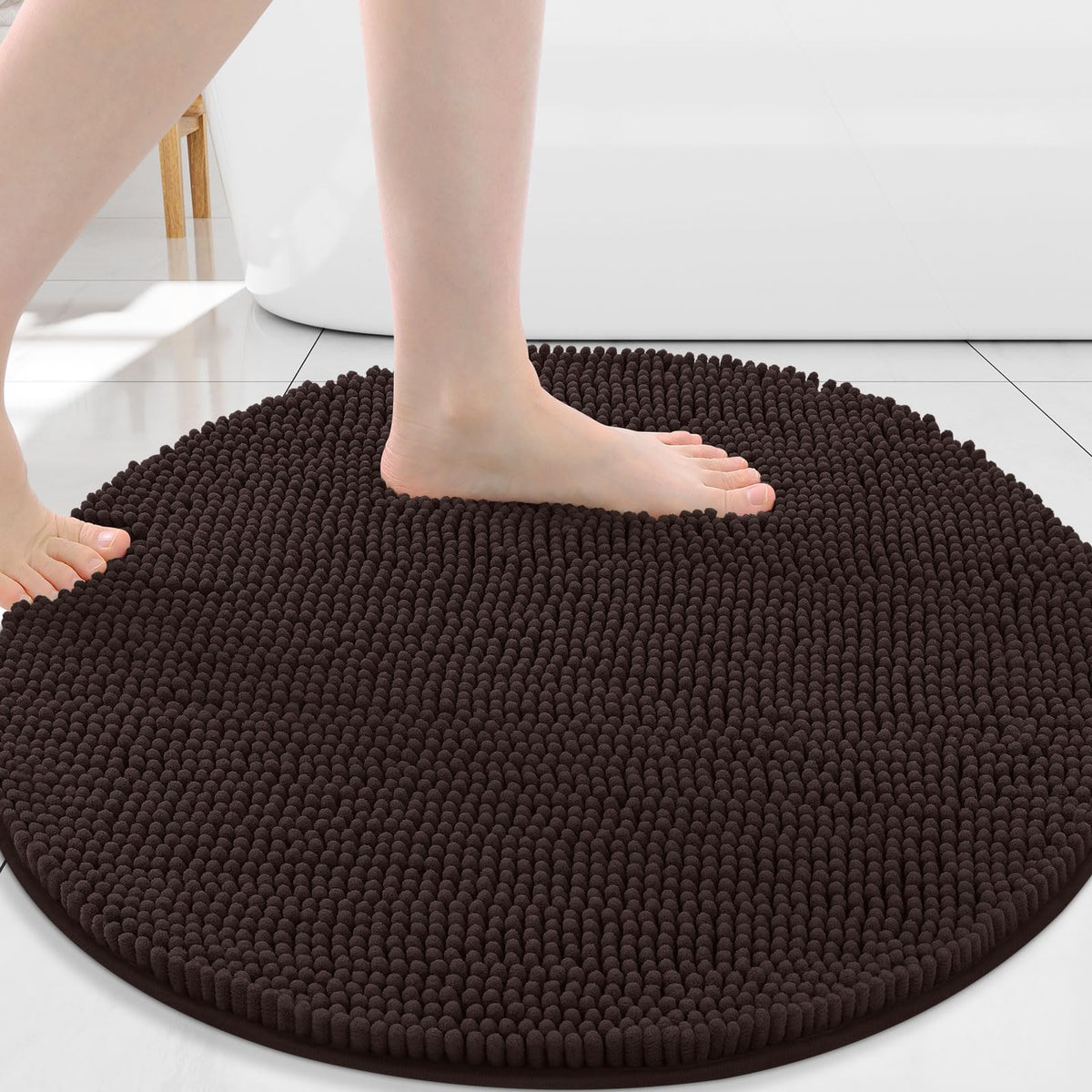Arotive Bathroom Rugs 24x16, Soft Absorbent Shaggy Chenille Bath Rugs