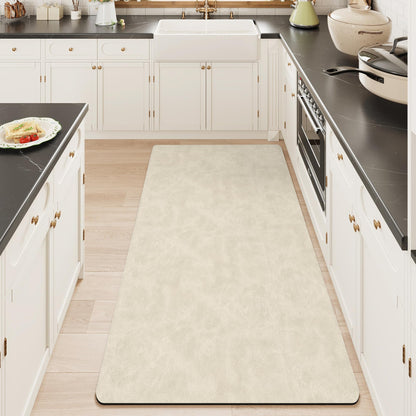 Mecko Bath Mat 16"x24",Ultra Thin Bathroom Rug fit Under Door Light Blue