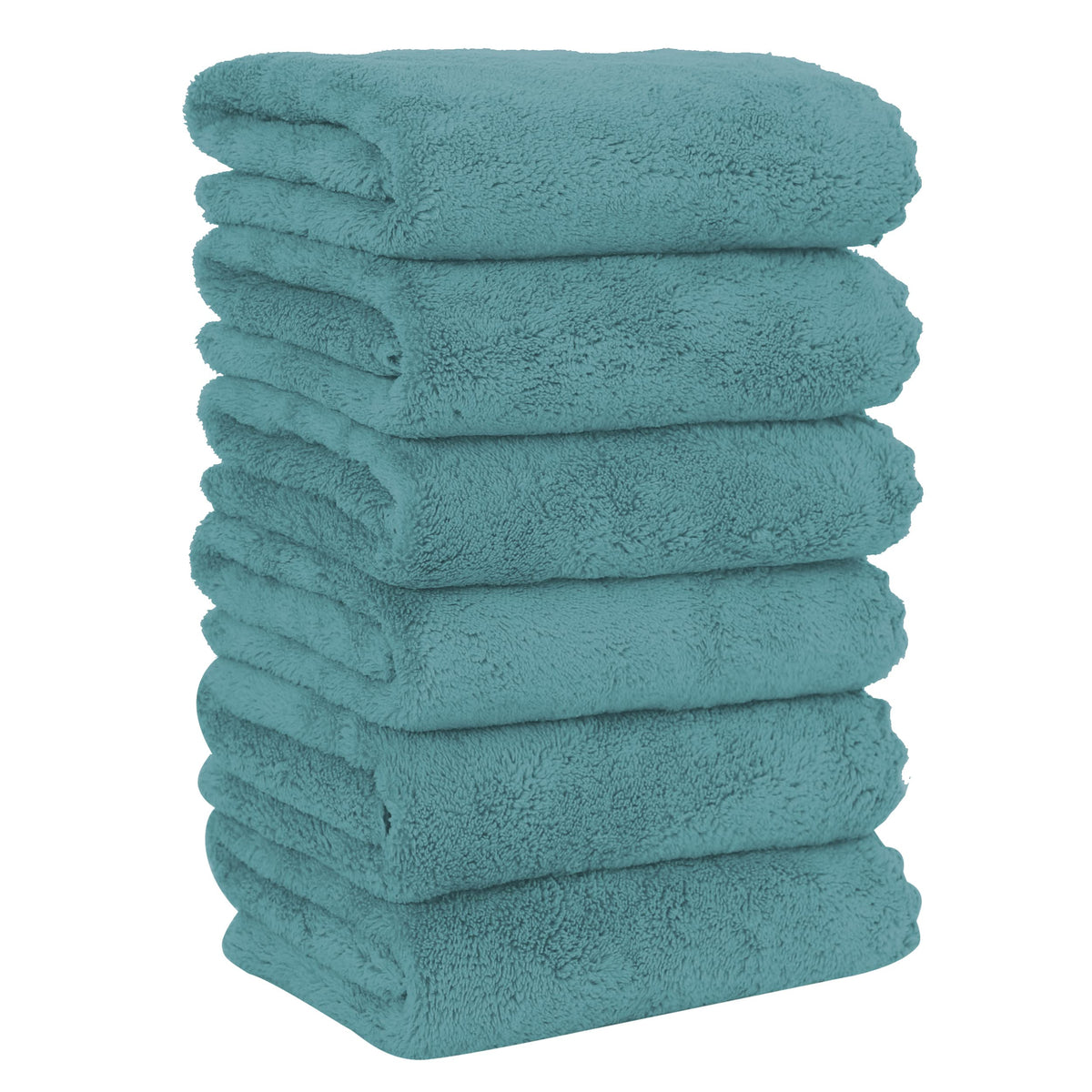 MOONQUEEN 6 Pack Premium Hand Towels - Quick Drying - Microfiber Coral Velvet Highly Absorbent Towels - Multipurpose Use as Hotel, Bathroom, Shower, Spa, Hand Towel 16 x 28 inches (Brown)