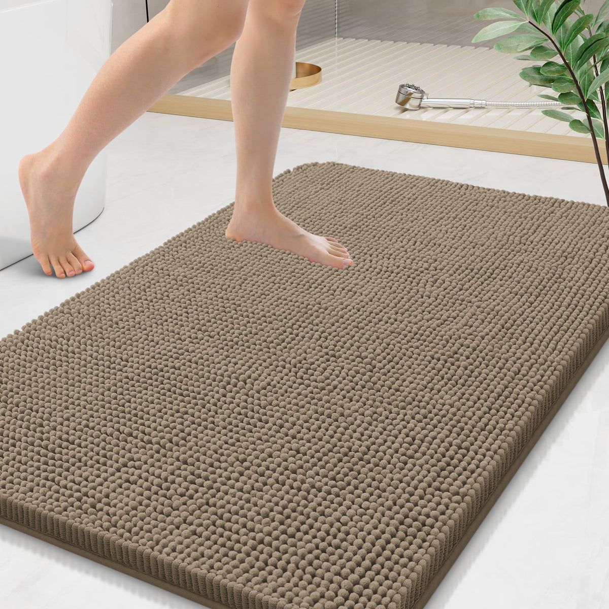 Arotive Bathroom Rugs 24x16, Soft Absorbent Shaggy Chenille Bath Rugs
