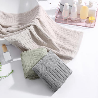 Boho 100% Cotton Towels - 3 Pcs 16 x 26 inches Hand Towels Set Ultra Soft and Highly Absorbent for Bathroom or Kitchen, Hotels, Spa