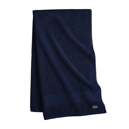 Lacoste Heritage 100% Supima Cotton Bath Towel 30" x 54", White