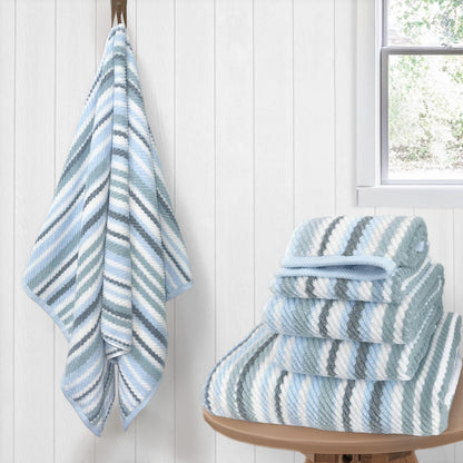 VOOVA & MOVAS Hand Towels 4 Pack, 100% Cotton, 16x27 in, Sage Beige