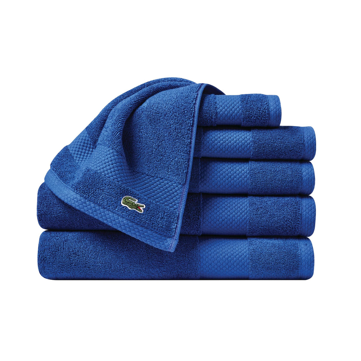 Lacoste Heritage 100% Supima Cotton Bath Towel 30" x 54", White