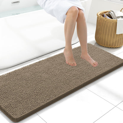 Arotive Bathroom Rugs 24x16, Soft Absorbent Shaggy Chenille Bath Rugs