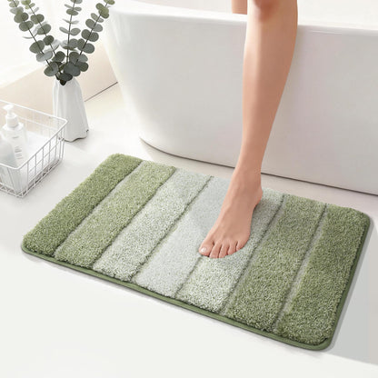 COSY HOMEER Bathroom Rugs 24x17,Ultra Soft Absorbent Bath Mat,Grey