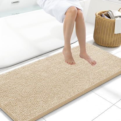 Arotive Bathroom Rugs 24x16, Soft Absorbent Shaggy Chenille Bath Rugs